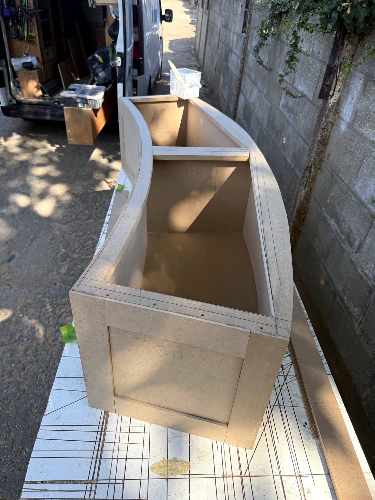 Inside the storage boxes