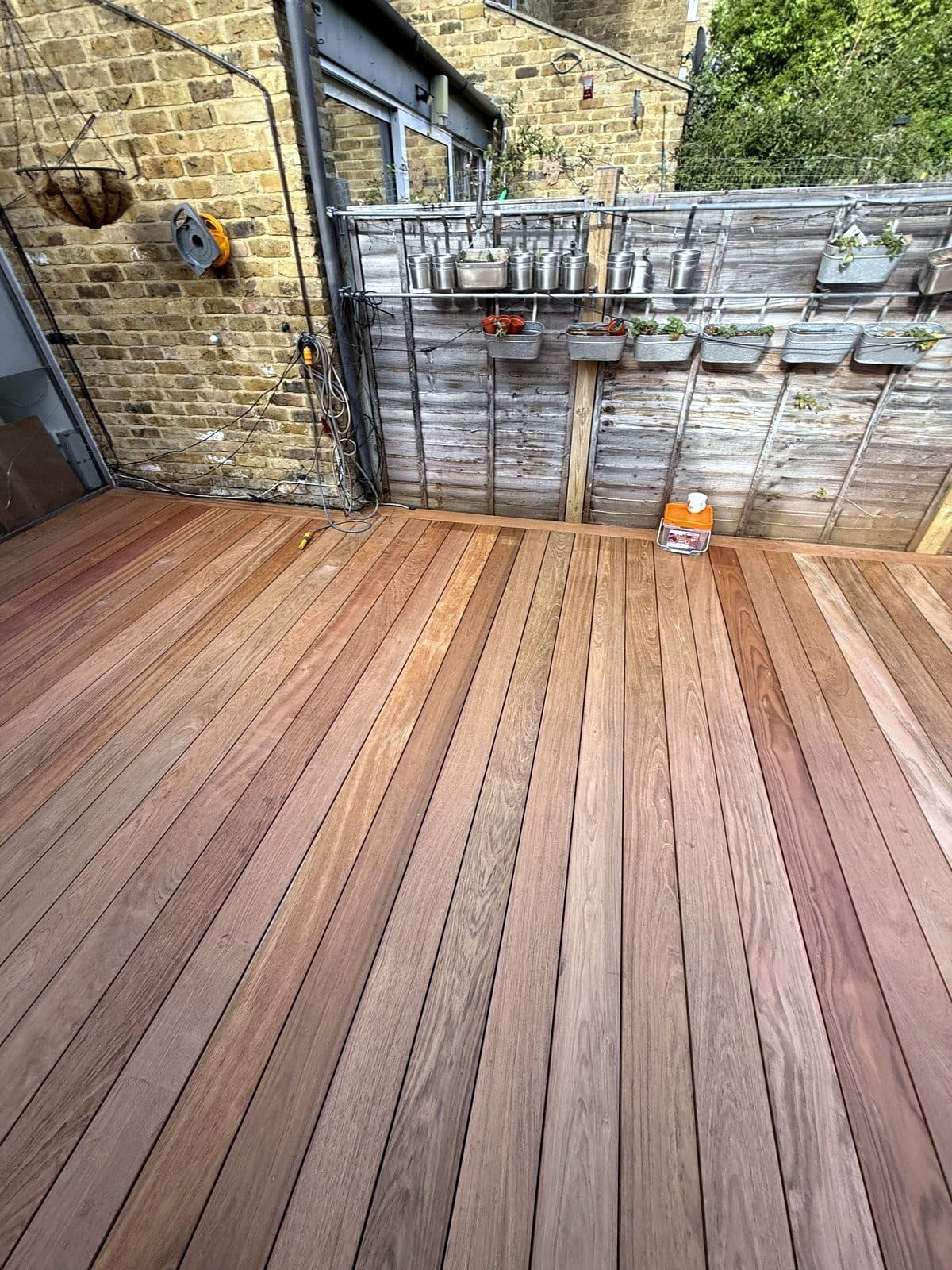 Deck running to the back fence
