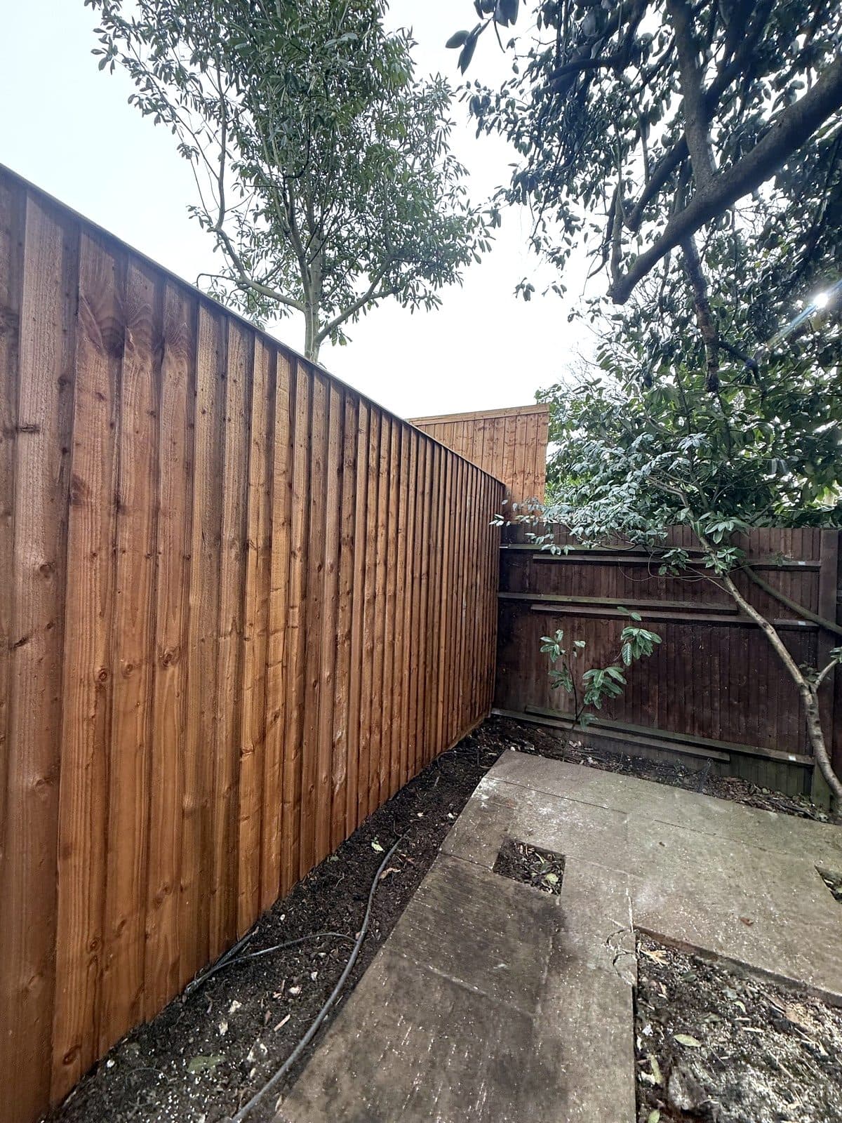 Close-board fence panels