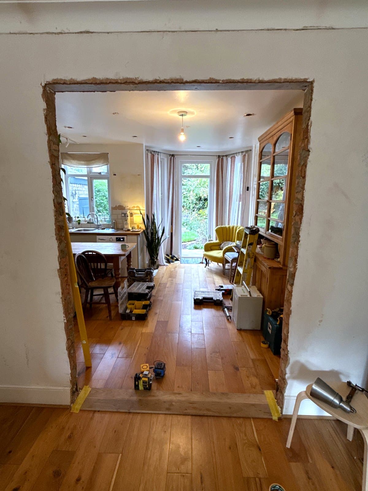 The opening before, straight on