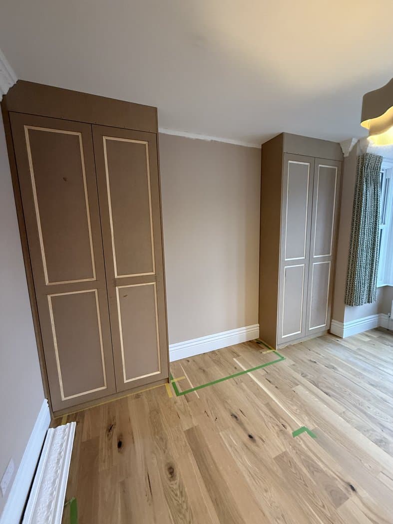 Panelled MDF wardrobes