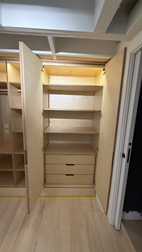 Birch ply wardrobe