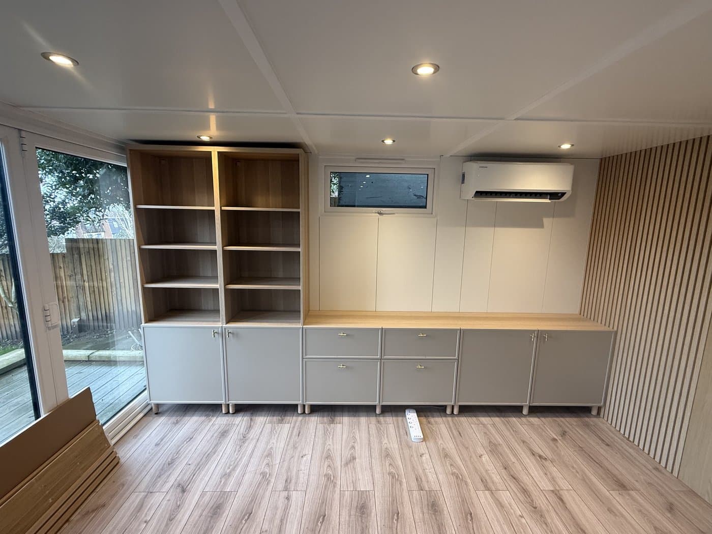 Garden office fit-out