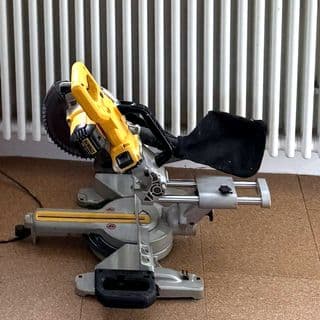 Raf's DeWalt Mitre Saw on a job