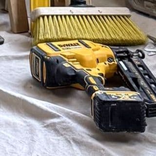 Raf's DeWalt Finish Nailer on a job