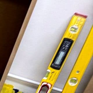 Raf's Stabila Digital Level on a job