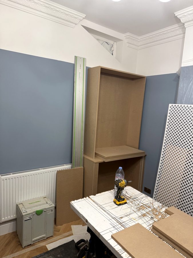 The left bay taking shape