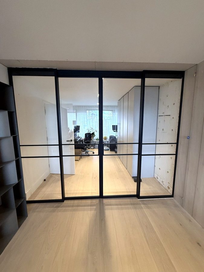 The doors from the hallway side