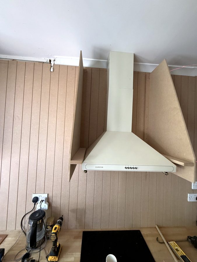 The frame built round the old extractor