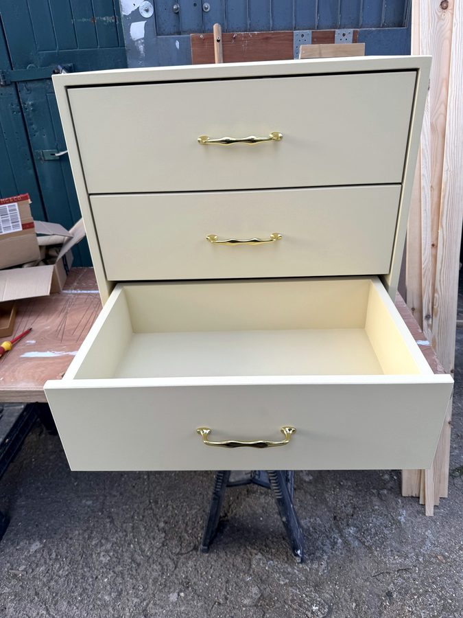 Bottom drawer open