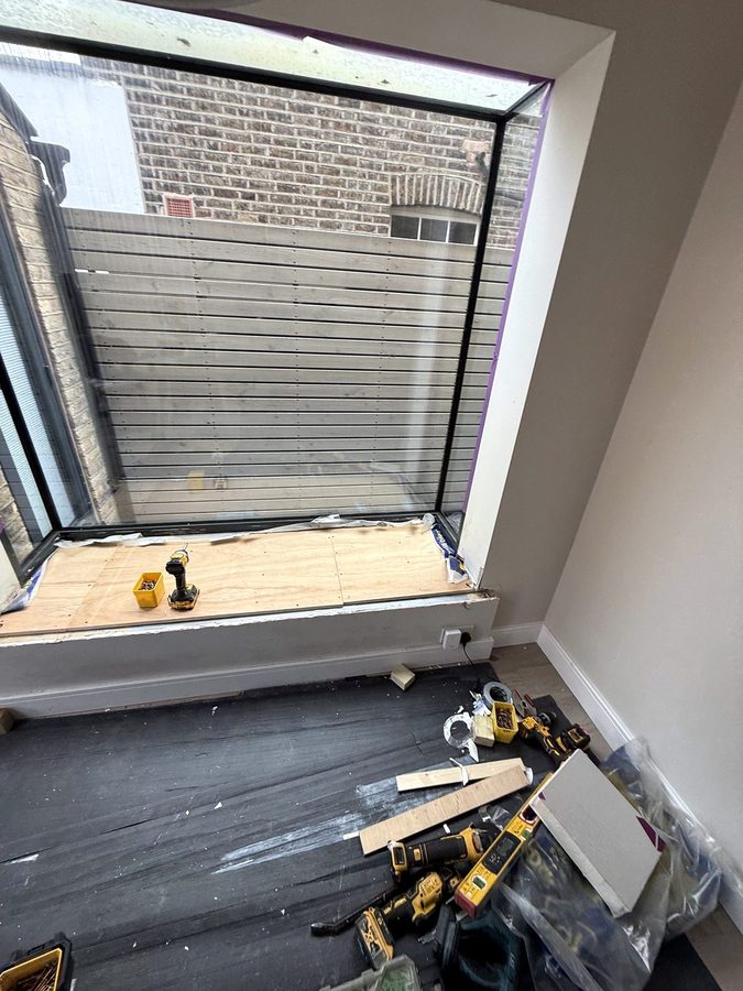 Boards over the insulation
